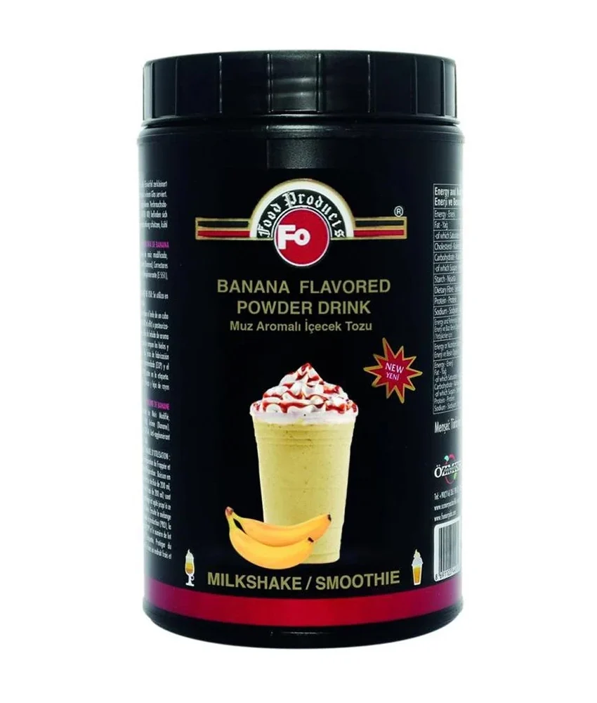 FO Muz Aromalı İçecek Tozu / Milkshake 1 kg